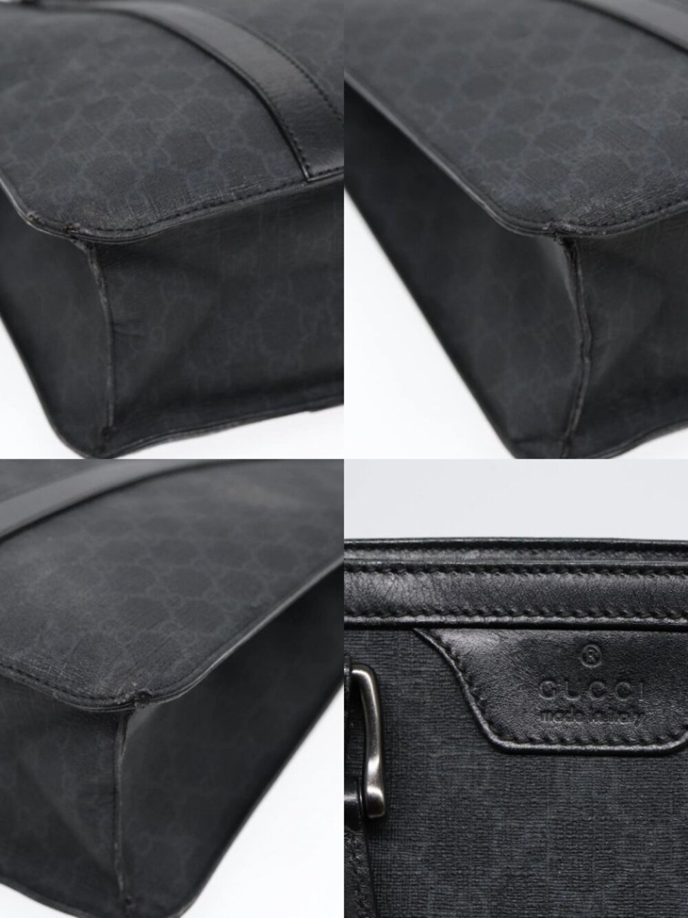 GUCCI GG Canvas Hand Bag Black 322072 Auth bs17120 - Picture 14 of 15